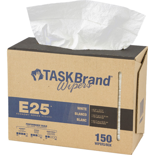 Essuie-tout &eacute;conomique &agrave; renfort tiss&eacute; TaskBrand E25, Tout usage, 16-3/4" lo x 9-3/4" la Pryde Industrial Inc.