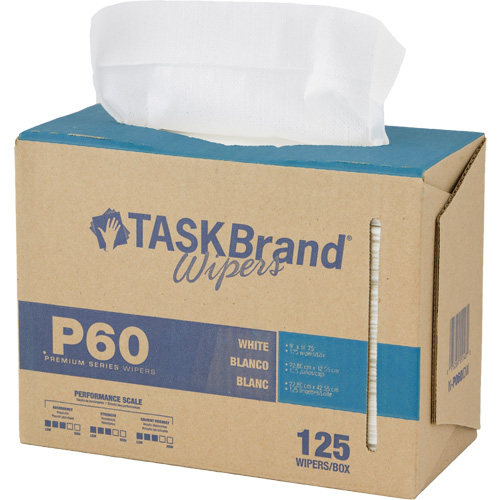 Chiffons de premi&egrave;re qualit&eacute; P60 TaskBrand, Tout usage, 16-3/4" lo x 8-1/4" la Pryde Industrial Inc.