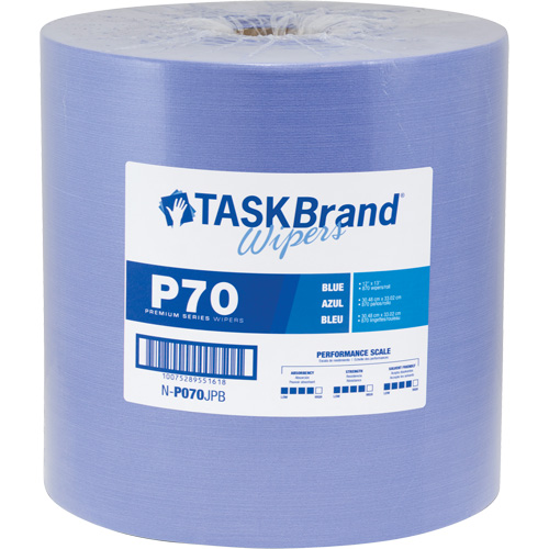 Chiffons de premi&egrave;re qualit&eacute; P70 TaskBrand, Robuste, 13" lo x 12" la Pryde Industrial Inc.