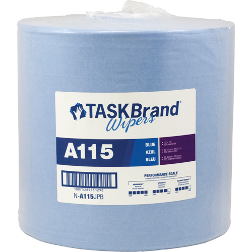 TaskBrand&reg; A115 Advanced Performance Wipers, Heavy-Duty, 13" L x 12" W Pryde Industrial Inc.