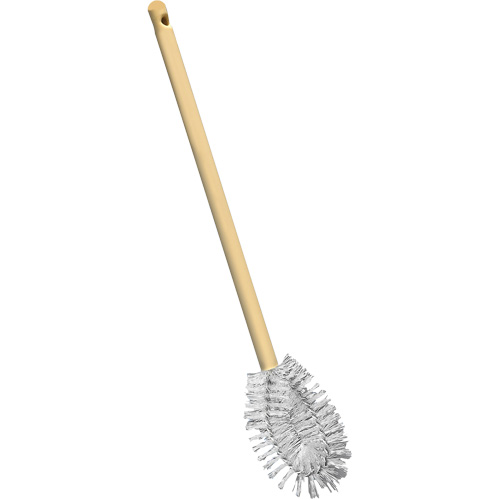 HD Toilet Brush with Wire Centre, 20" L, Polypropylene Bristles, Yellow Pryde Industrial Inc.