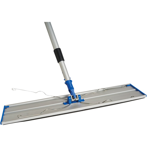 Support de vadrouille &agrave; &eacute;pousseter Static Attack avec manche t&eacute;lescopique, 24", Aluminium Pryde Industrial Inc.
