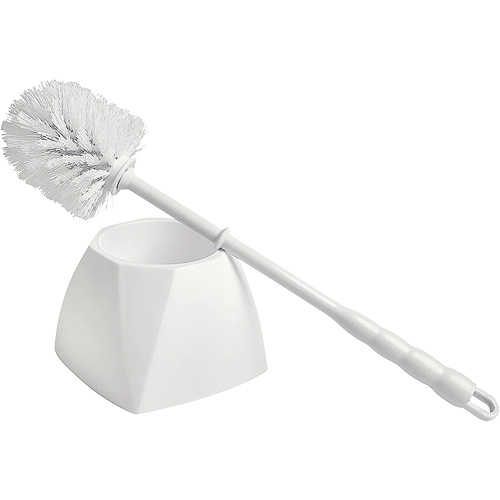 Brosse &agrave; cuvettes avec coupelle, 15-1/2" l, Soies Polypropyl&egrave;ne, Blanc Pryde Industrial Inc.