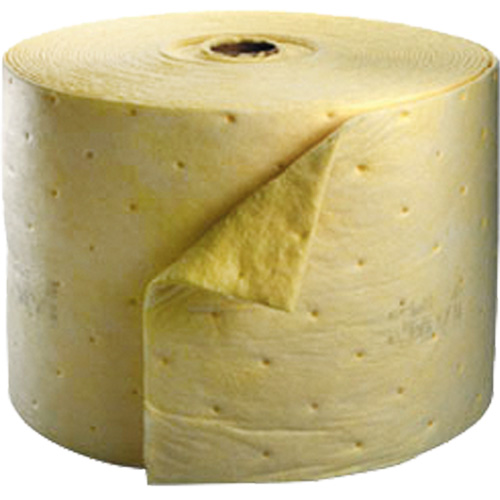Chemical Sorbent Roll, Heavyweight, 150' L x 15.25" W, 35.9 gal Absorbancy Pryde Industrial Inc.