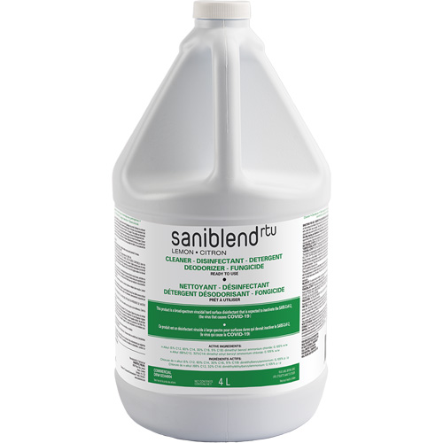 SaniBlend Ready-To-Use Disinfectant & Sanitizer, 4 L, Jug Pryde Industrial Inc.