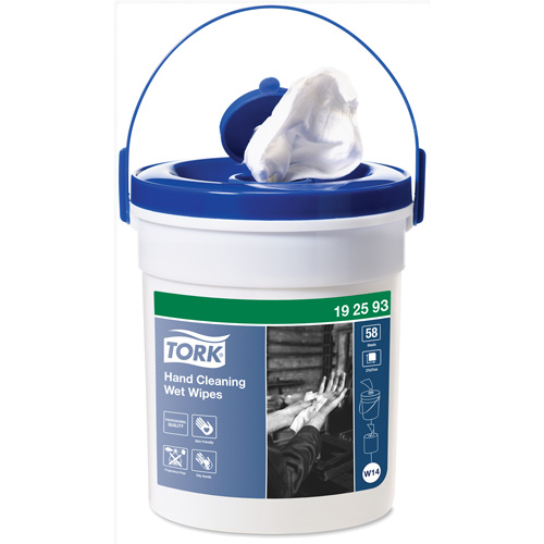 Hand Cleaning Wet Wipe Bucket, 58 Wipes, 10-3/5" x 10-3/5" Pryde Industrial Inc.