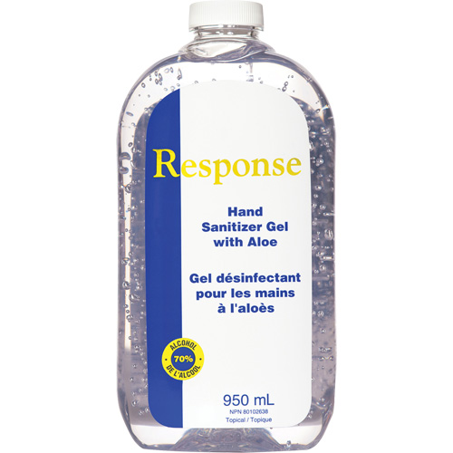 Gel d&eacute;sinfectant pour les mains &agrave; l'alo&egrave;s Response, 950 ml, Recharge, 70 % alcool Pryde Industrial Inc.