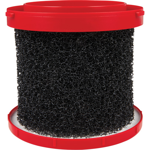 Wet Vacuum Filter, Foam, Fits 1.6 - 2.5 US gal. Pryde Industrial Inc.