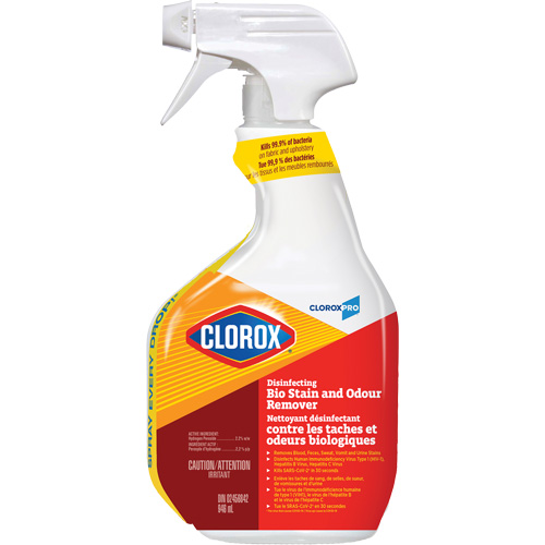 Nettoyant d&eacute;sinfectant contre les taches et odeurs biologiques, 946 ml, Bouteille &agrave; g&acirc;chette Pryde Industrial Inc.