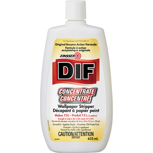 Zinsser&reg; DIF&reg; Liquid Concentrate Wallpaper Stripper, 635 ml, Bottle Pryde Industrial Inc.