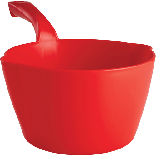 Round Bowl Scoop, Plastic, Red, 64 oz. Pryde Industrial Inc.