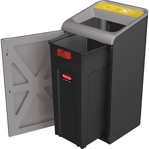 Configure Mixed Recycling Waste Container, Bulk, Steel, 45 US gal. Pryde Industrial Inc.