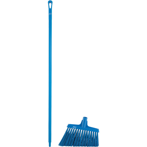 T&ecirc;te &agrave; balai en angle avec manche en m&eacute;tal, Crins Extra-ferme, 12", Polyester, Bleu Pryde Industrial Inc.