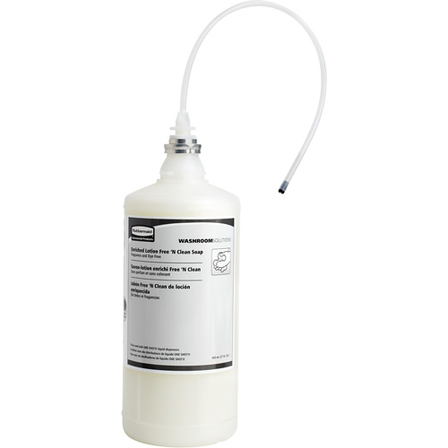 Recharge de savon liquide sans parfum et sans colorant OneShot, Cr&egrave;me, 800 ml, Sans parfum Pryde Industrial Inc.