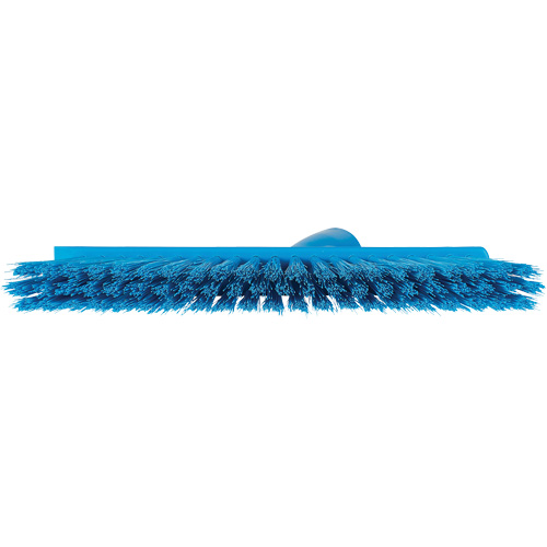 Balai biseaut&eacute; avec pas de vis inclin&eacute;, Crins Moyen, 10", Polyester, Bleu Pryde Industrial Inc.