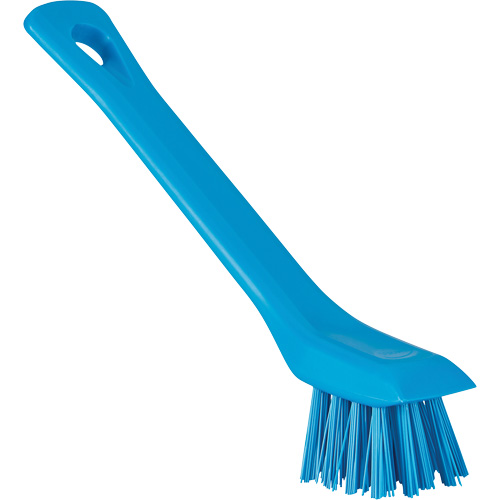Brush with Scraping Edge, Stiff Bristles, 6" Long, Blue Pryde Industrial Inc.