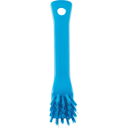 Brush with Scraping Edge, Stiff Bristles, 6" Long, Blue Pryde Industrial Inc.