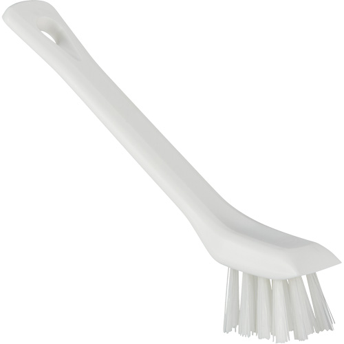 Brush with Scraping Edge, Stiff Bristles, 6" Long, White Pryde Industrial Inc.