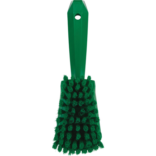 Brosse &agrave; r&eacute;curer avec manche court, Soies Doux, Longueur de 10-1/2", Vert Pryde Industrial Inc.