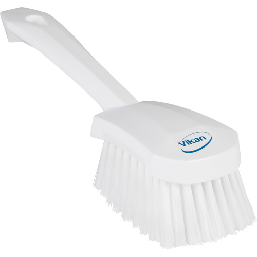 Brosse &agrave; r&eacute;curer avec manche court, Soies Doux, Longueur de 10-1/2", Blanc Pryde Industrial Inc.