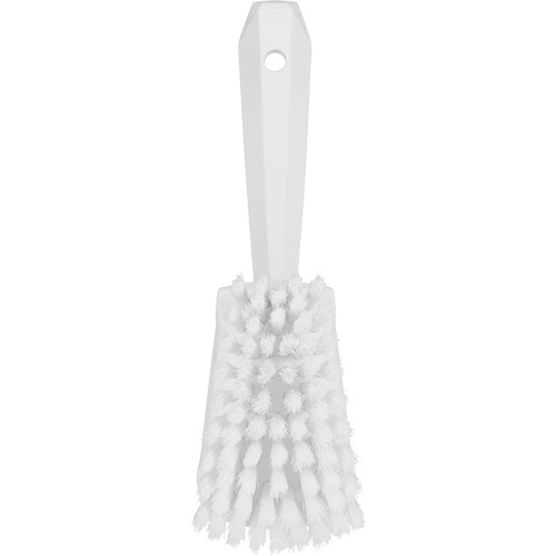 Brosse &agrave; r&eacute;curer avec manche court, Soies Doux, Longueur de 10-1/2", Blanc Pryde Industrial Inc.
