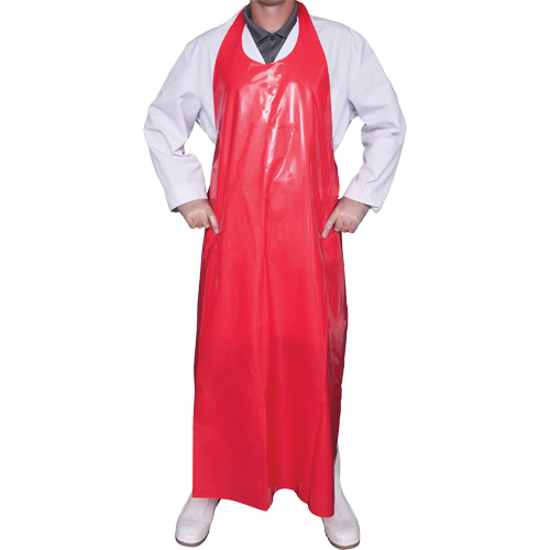 Top Dog 6 Mil. Apron, Polyurethane, 50" L x Red Pryde Industrial Inc.