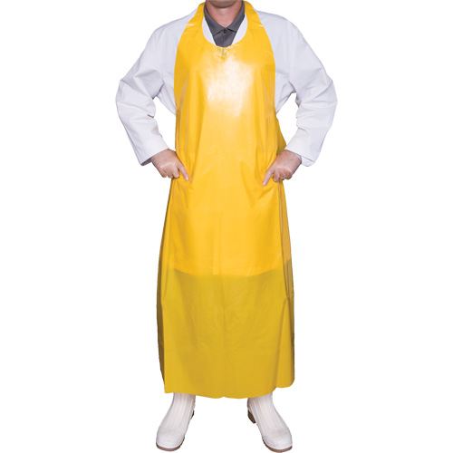 Tablier Top Dog de 6 mil, Polyur&eacute;thane, 50" lo x Jaune Pryde Industrial Inc.
