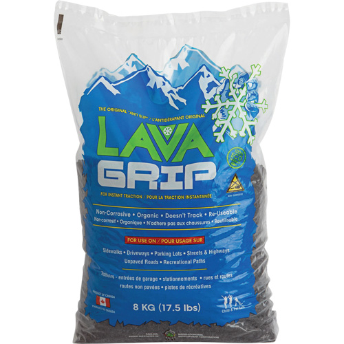 Aide &agrave; la traction LavaGrip, Taille du conteneur 17,6 lb (8 kg), Sac Pryde Industrial Inc.
