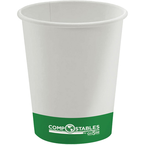 Single Wall Hot/Cold Compostable Paper Cups, 10 oz., Multi-Colour Pryde Industrial Inc.