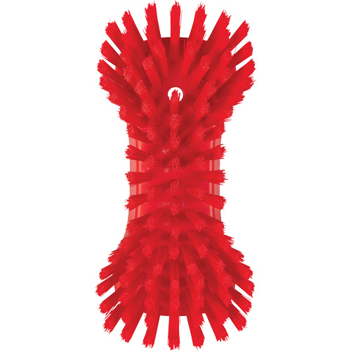 Hand Brush, Extra Stiff Bristles, 9-1/10" Long, Red Pryde Industrial Inc.