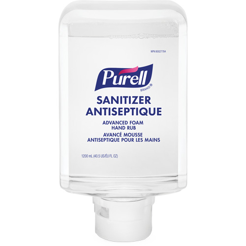 ES10 Advanced Hand Sanitizer Foam, 1200 ml, Cartridge Refill, 70% Alcohol Pryde Industrial Inc.