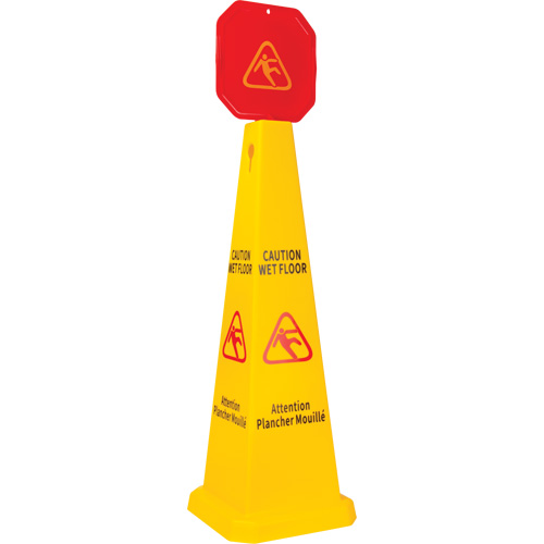 Wet Floor Safety Cone Topper, Pictogram Pryde Industrial Inc.