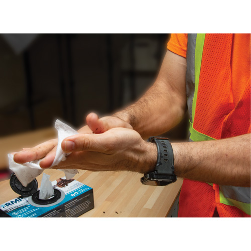 Individually Wrapped Cleaning Wipes, 12 Wipes, 8" x 9-1/2" Pryde Industrial Inc.