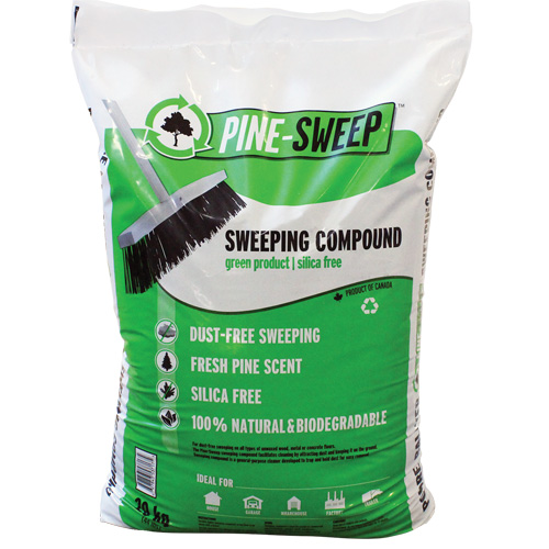 Pine Sweep Biodegradable Sweeping Compound, Bag, 44 lbs. (20 kg) Pryde Industrial Inc.