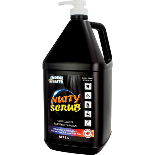 Nutty Scrub Hand Cleaner with Walnut Shell Scrubbers, Pumice, 3.5 L, Bottle, Unscented Pryde Industrial Inc.