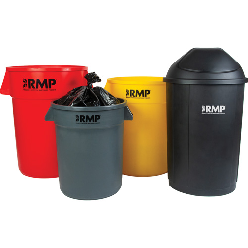 Garbage Bin, Polyethylene, 44 US gal. Pryde Industrial Inc.