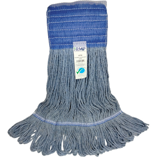T&ecirc;te de vadrouille &agrave; bande large, Antimicrobien/Finition de plancher/Sp&eacute;cialis&eacute;, Coton/Rayonne/Synth&eacute;tique, Style Boucle Pryde Industrial Inc.
