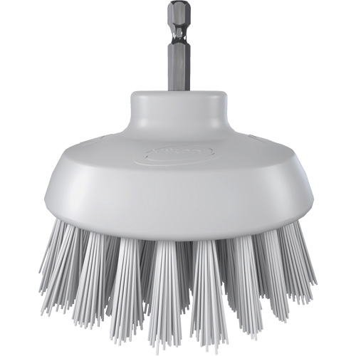 Brosse ronde HyDrive pour perceuse, Soies Tr&egrave;s ferme, Longueur de 3-1/10", Blanc Pryde Industrial Inc.