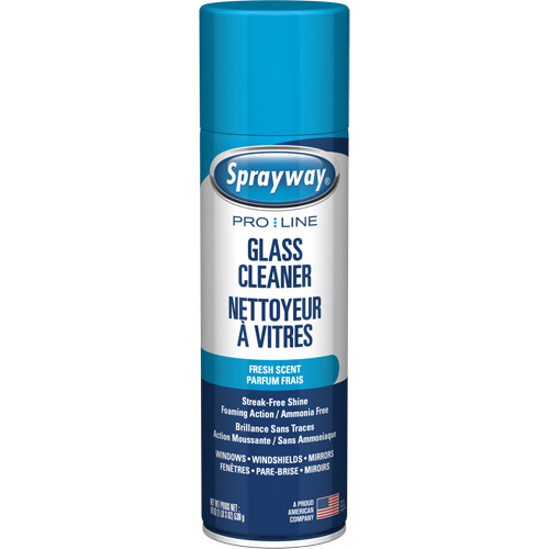 Nettoyant pour vitres Pro Line sans ammoniaque, au parfum frais, 19 oz., Canette a&eacute;rosol Pryde Industrial Inc.