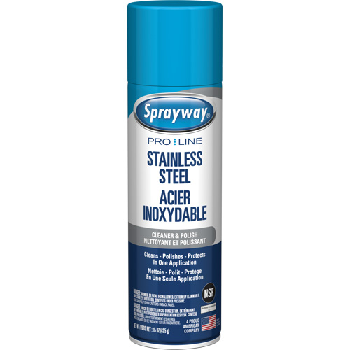 Pro Line Stainless Steel Cleaner & Polish, 15 oz., Aerosol Can Pryde Industrial Inc.