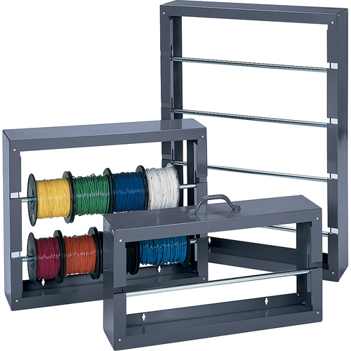Wire Spool Rack - 2 Rod, Starter, 6" W x 26-1/8" D x 21-1/2" H Pryde Industrial Inc.