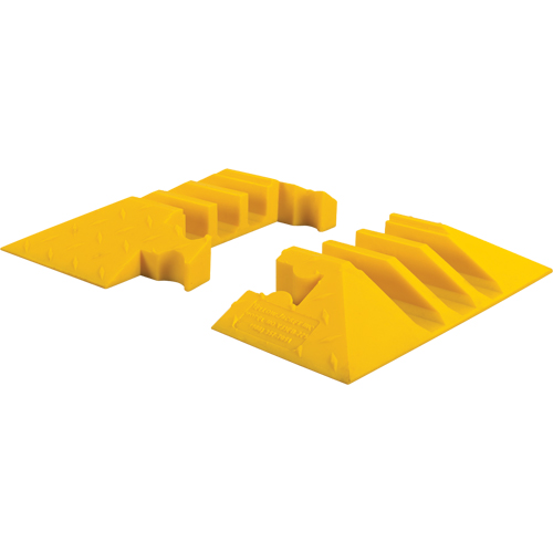 Yellow Jacket&reg; 3-Channel Heavy Duty Cable Protector - End Caps Pryde Industrial Inc.