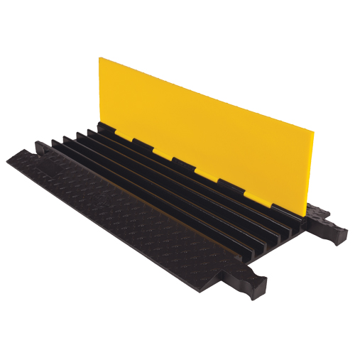 Protecteur de c&acirc;ble robuste Yellow Jacket, 5 canaux, 36" lo x 19,75" la x 1,875" h Pryde Industrial Inc.