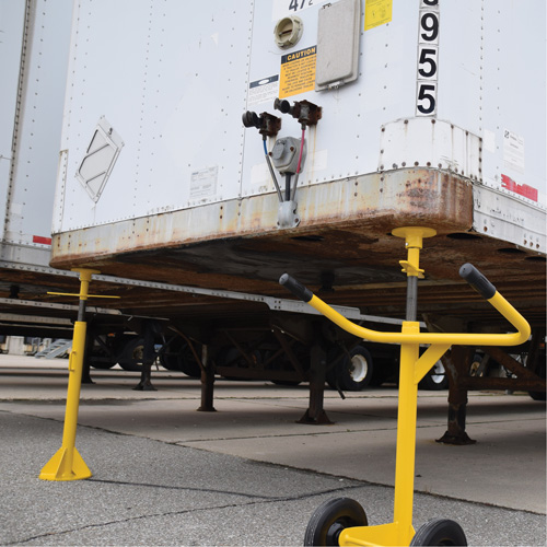 Two-Post Trailer-Stabilizing Jack Stands, 50 tons Lift Capacity Pryde Industrial Inc.