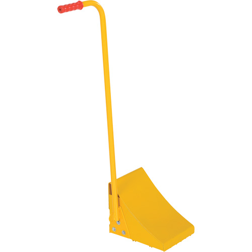 Ergo Handle Wheel Chock, Steel, Yellow, 8" W x 10-3/4" D x 9-1/8" H Pryde Industrial Inc.
