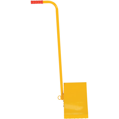 Ergo Handle Wheel Chock, Steel, Yellow, 8" W x 10-3/4" D x 9-1/8" H Pryde Industrial Inc.
