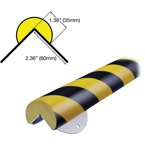 WPK-A+ Profile 1M Corner Protection Bumper Guard Wall Protection Kit Pryde Industrial Inc.