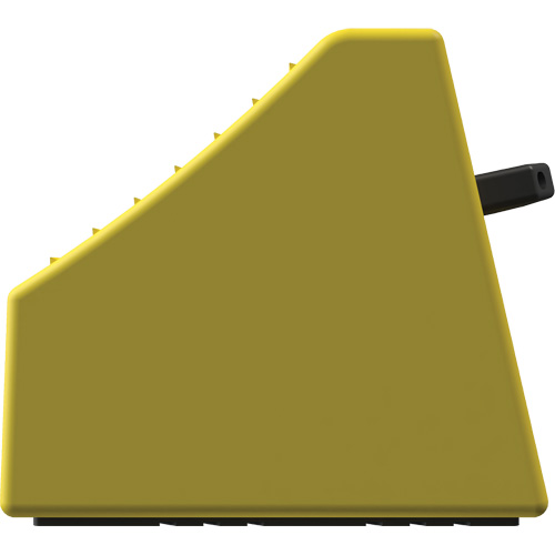 Cale de roue ultra-robuste pour l'exploitation mini&egrave;re Checkers Safety sans support, PEHD, Jaune, 14-1/2" la x 17-1/2" p x 16" h Pryde Industrial Inc.