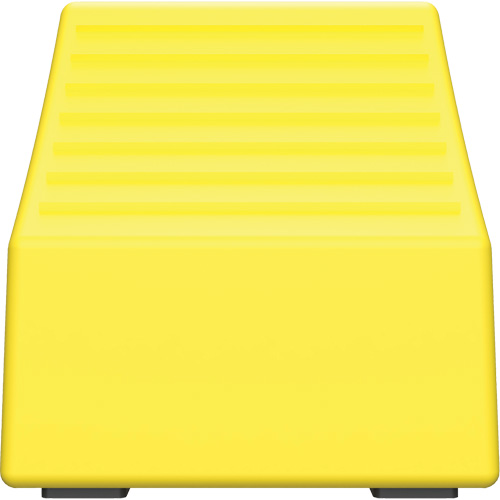 Cale de roue ultra-robuste pour l'exploitation mini&egrave;re Checkers Safety sans support, PEHD, Jaune, 14-1/2" la x 17-1/2" p x 16" h Pryde Industrial Inc.