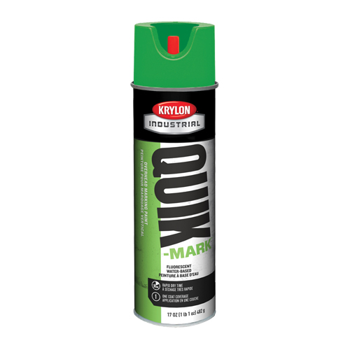 Peinture de marquage industrielle &agrave; base d'eau pour le travail en hauteur Quik-Mark, 17 oz, Canette a&eacute;rosol Pryde Industrial Inc.